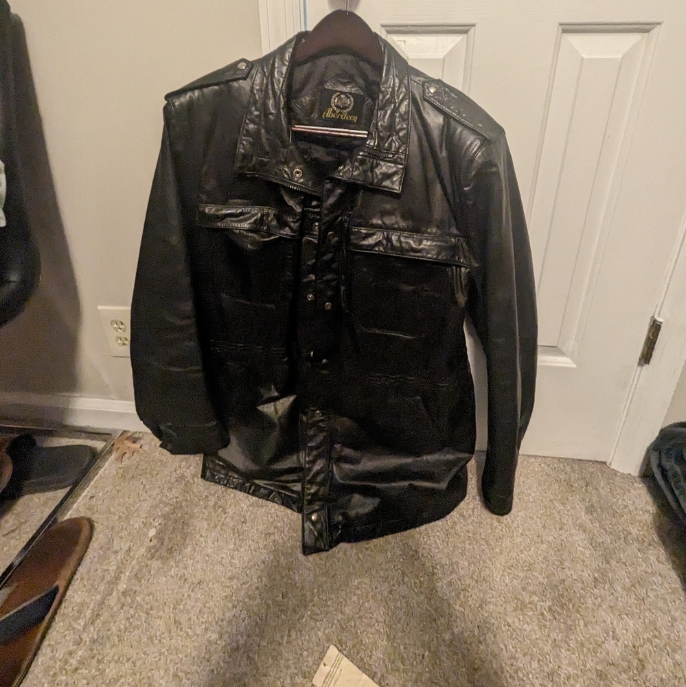 Vintage Aberdeen Men"s Leather jacket Style 1430